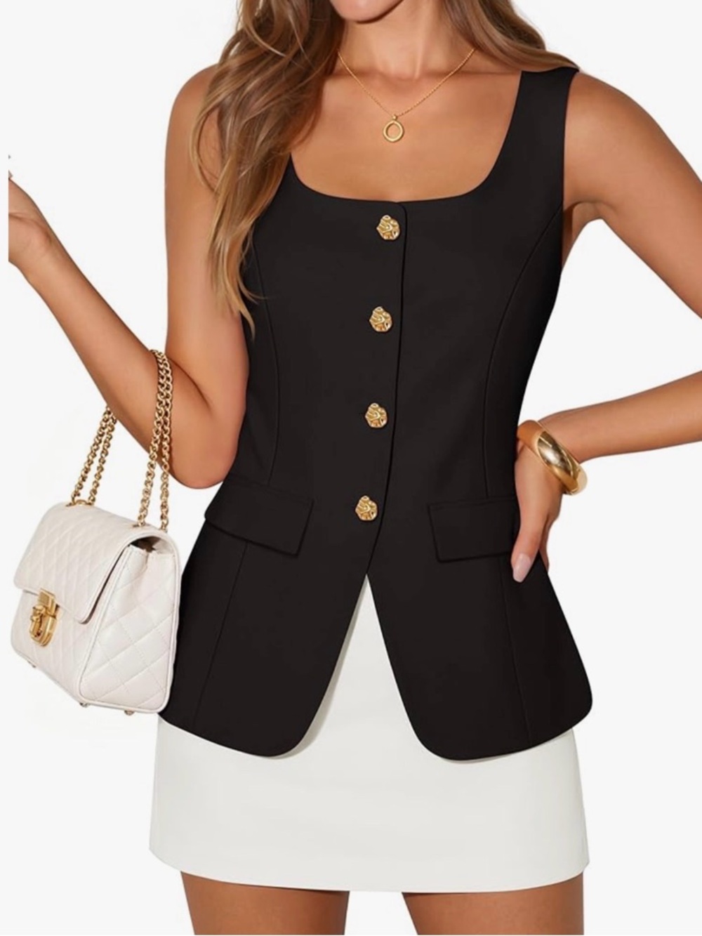 Zesica sleeveless suit vest size medium
